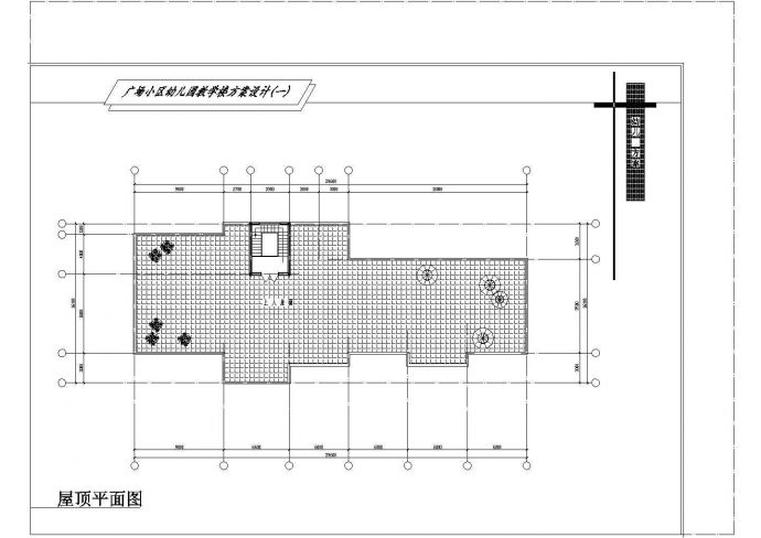 浙江某广场二层幼儿园艺术楼方案cad图纸，含效果图_图1
