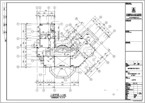 福州融侨别墅cad建筑设计施工图-图二