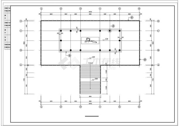 某古风景区建筑设计CAD详图-图一