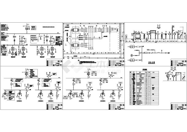 某电站设计cad电气一次系统图（甲级院设计）-图二
