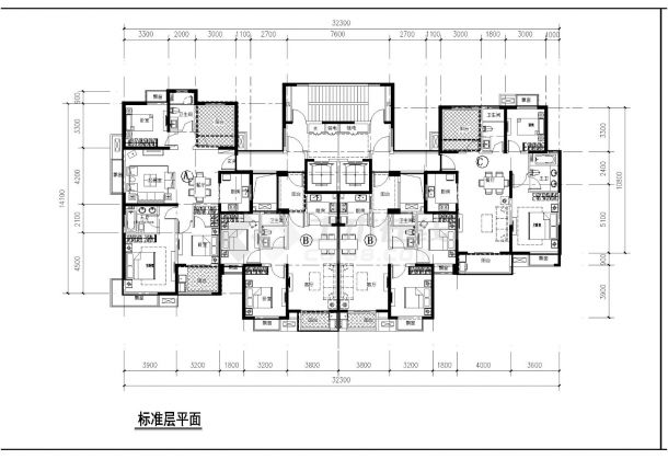 江苏无锡户型端户型设计布置参考详图-图一