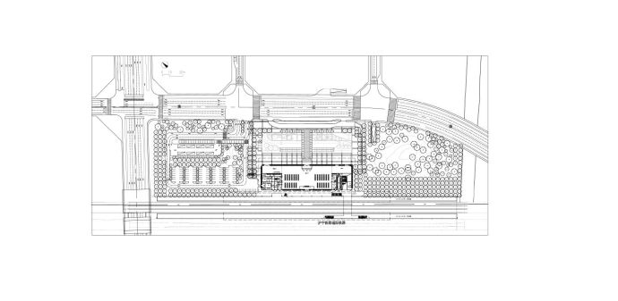 地上一层火车站建筑设计图_图1