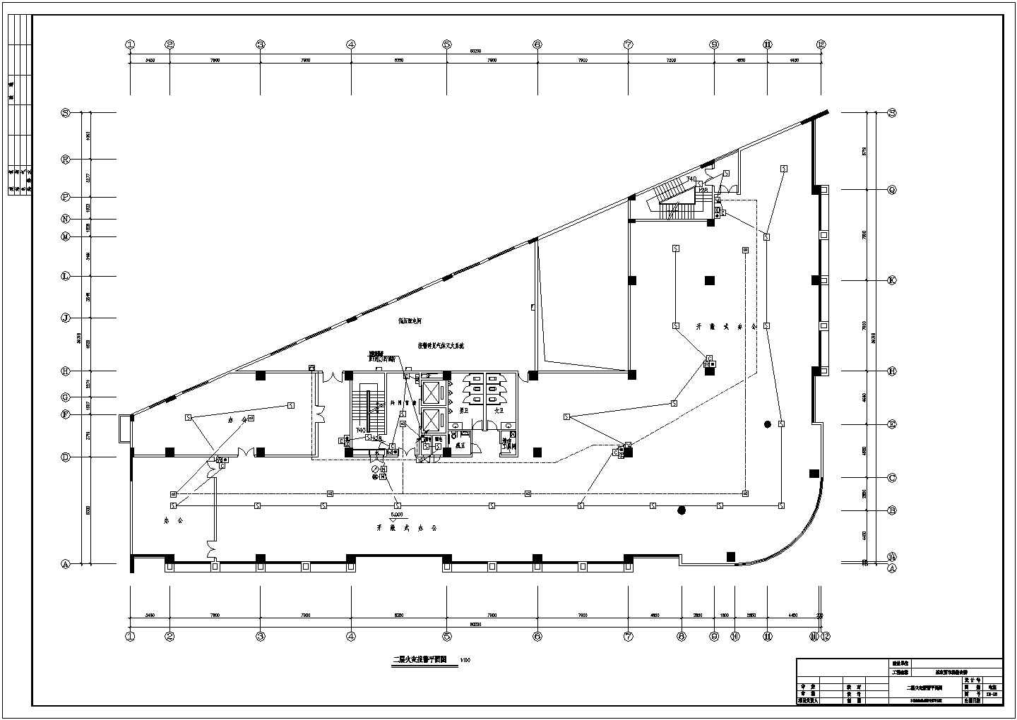 某农贸市场综合楼消防CAD设计施工图