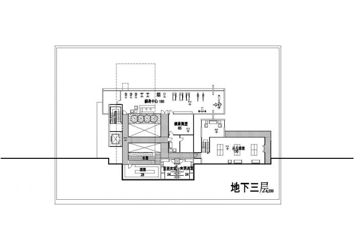 香港某别墅cad施工设计效果图_图1