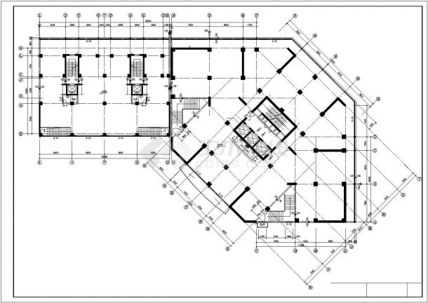 27层框架结构商住楼建筑设计CAD图纸（1-2层商用）-图一