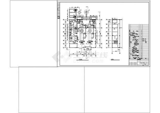 某药厂锅炉房设计cad建筑施工图-图二