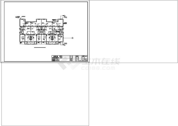 三层联排别墅建筑设计CAD施工图附效果图-图二
