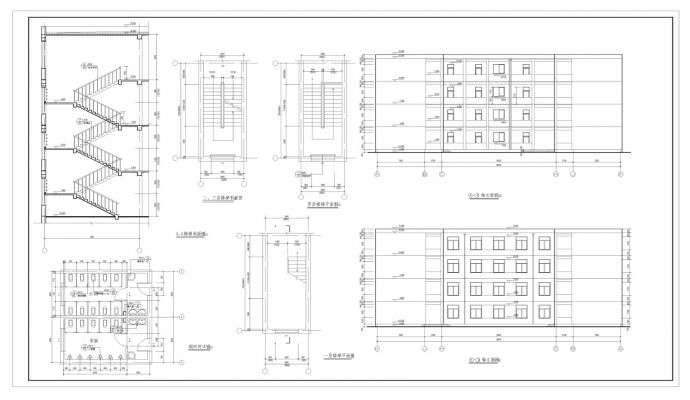 【山西】某县高中教学楼建筑设计施工cad图纸_图1