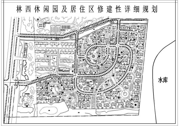 某商圈居住区建筑规划详细方案设计施工CAD图纸-图一