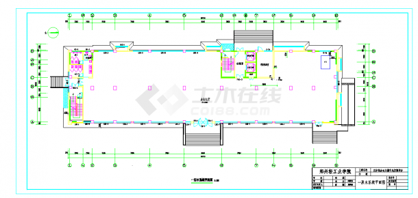 郑州十一层办公楼空气源热泵中央空调全套施工图-图二
