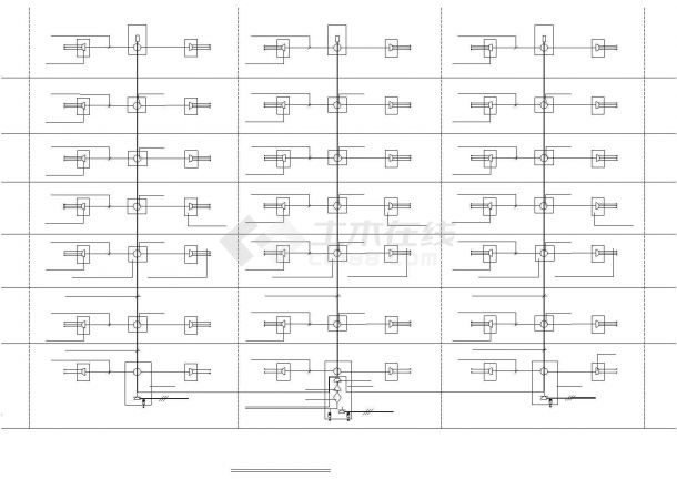 某地多层商住楼电气设计施工cad图纸，共一份资料-图二