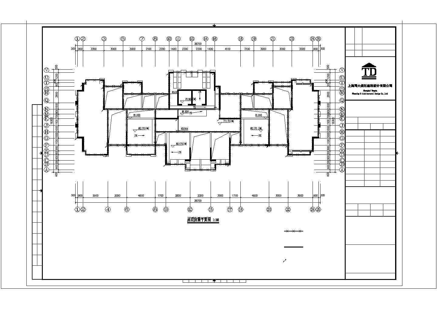某小区6#楼CAD设计施工图纸
