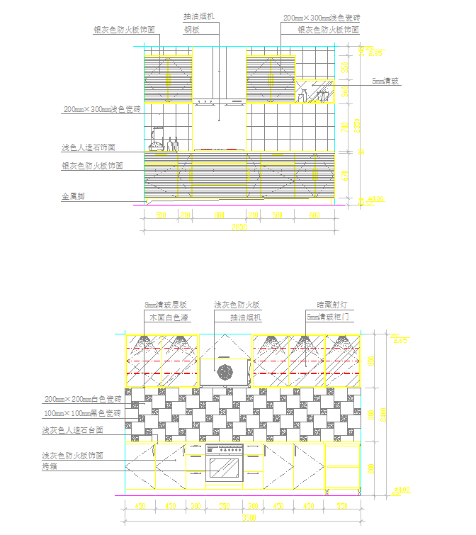 家装大全之厨房装修设计施工图纸_图1