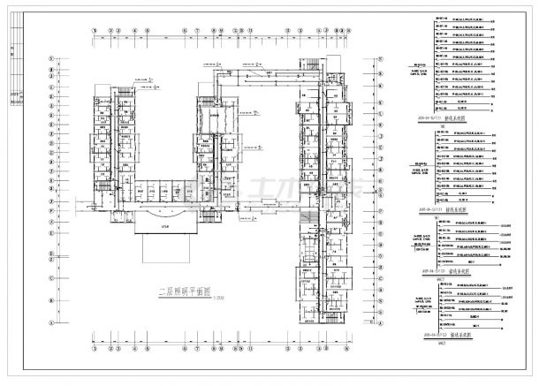 3层5字型医院综合楼电气CAD施工图-图二