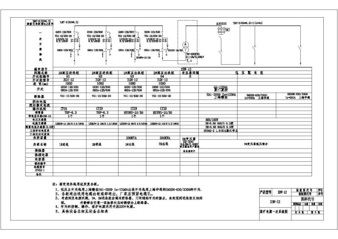 煤矿小型箱变系统及原理图_图1