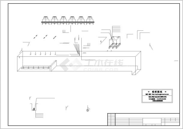 [黑龙江]铸造车间循环水泵房设计施工图cad 图纸-图二