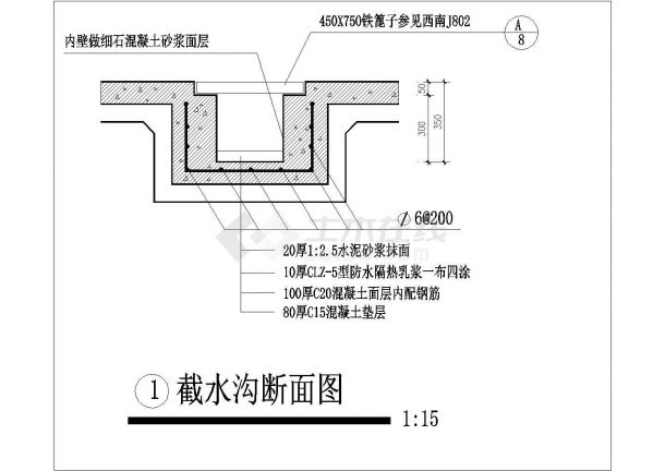 盐城市某新建小区高层住宅楼标准层设计CAD图纸（1层4户）-图一