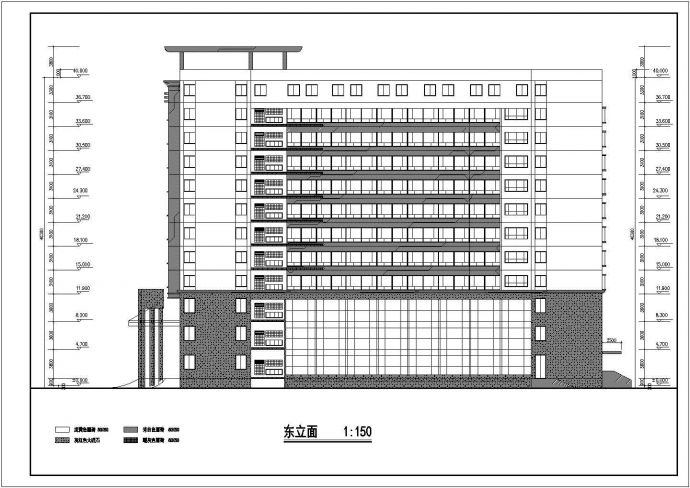 某十一层剪力墙结构回字形酒店设计cad全套建筑施工图（甲级院设计）_图1