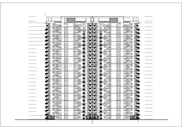 成都市某小区26层剪力墙结构住宅楼全套建筑设计CAD图纸-图二