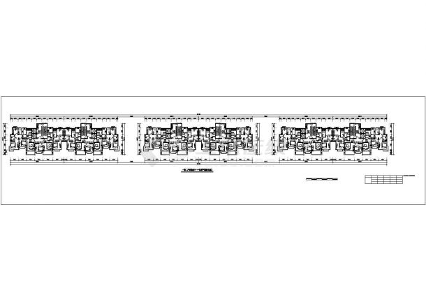 徐州市某新建小区18层三栋住宅楼标准层平面设计CAD图纸-图二