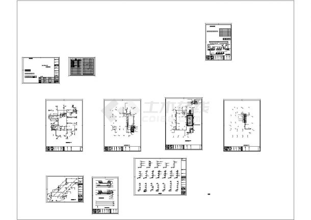 某8695㎡三层框架结构老年公寓配套服务楼给排水设计cad全套施工图（含设计说明）-图一