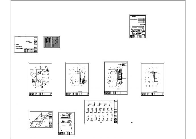 某8695㎡三层框架结构老年公寓配套服务楼给排水设计cad全套施工图（含设计说明）_图1