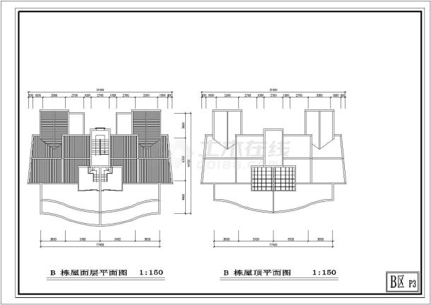 4900平米七层框架结构住宅楼建筑设计CAD图纸（不含架空层）-图一