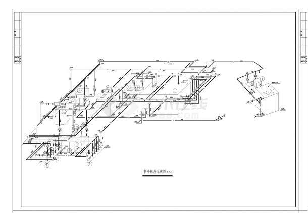 美华制冷机房设计图纸（含效果图）-图二