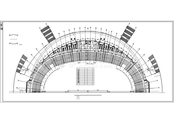 5万人33605平米框架甲级某会展中心体育场馆电气图cad 图纸-图一
