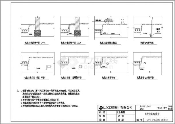 充电站充电桩供配电箱变全套cad施工图纸-图二