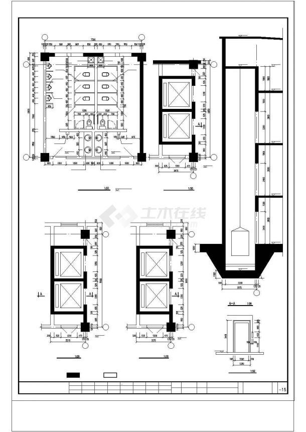 多层办公楼土建及钢筋工程量计算实例(图纸广联达软件实例)-图一