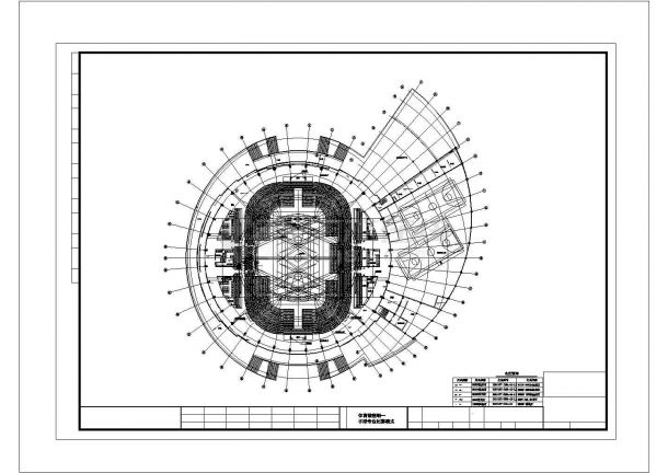 某体育馆照明工程设计CAD平面布置参考图-图二