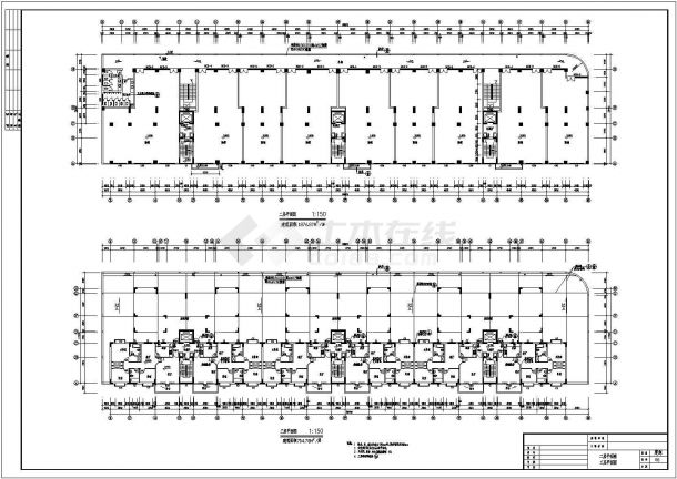 三亚市某小区12层框架结构商住楼建筑设计CAD图纸（1-2层为铺面）-图一