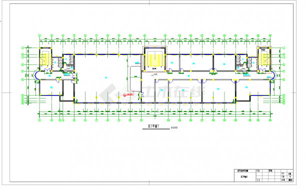 某地多层5332.71平米框架办公楼（计算书、建筑、结构施工图纸）-图二