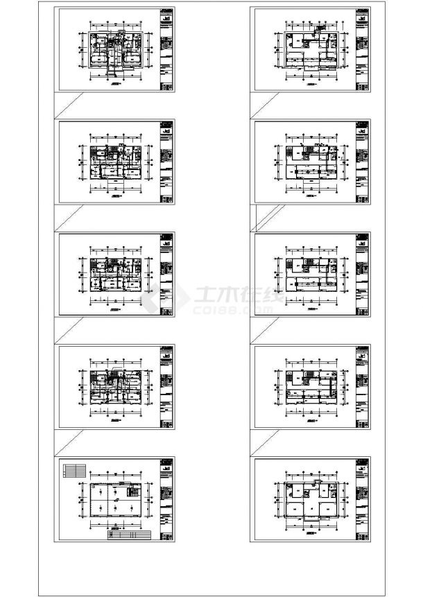 电气1#办公2#宿舍的设计CAD施工图纸-图二