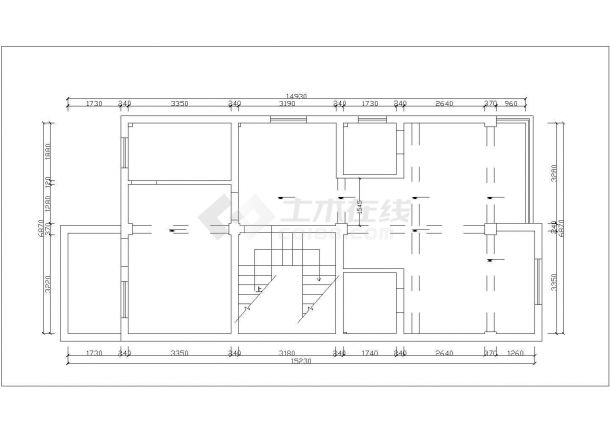 380平米4层砖混结构单体别墅全套装修施工设计CAD图纸-图一