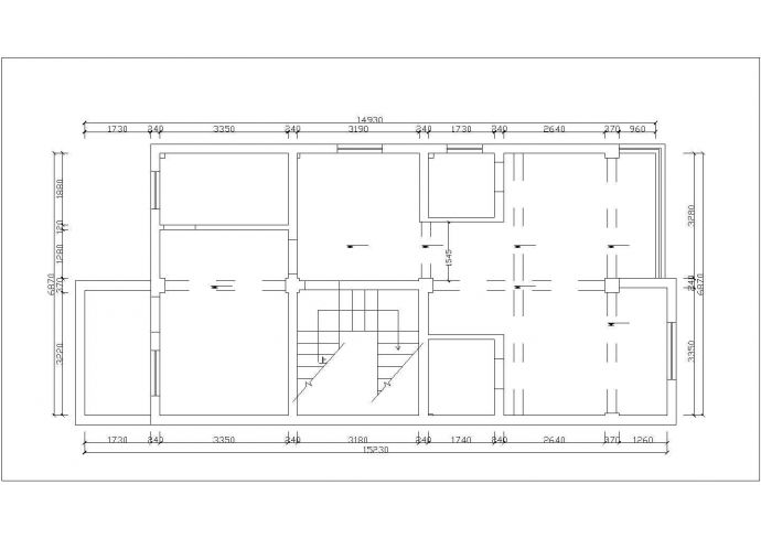 380平米4层砖混结构单体别墅全套装修施工设计CAD图纸_图1
