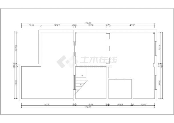 380平米4层砖混结构单体别墅全套装修施工设计CAD图纸-图二
