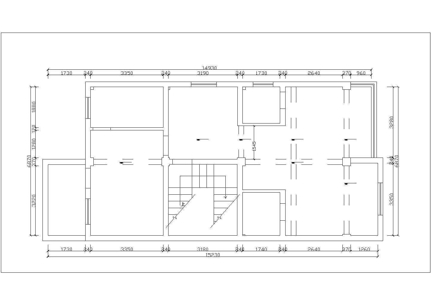 380平米4层砖混结构单体别墅全套装修施工设计CAD图纸