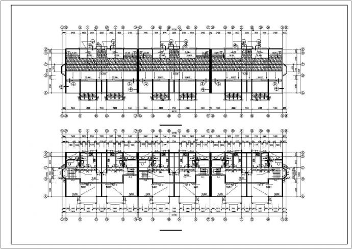 沈阳市某小区4100平米七层框架结构住宅楼建筑设计CAD图纸_图1