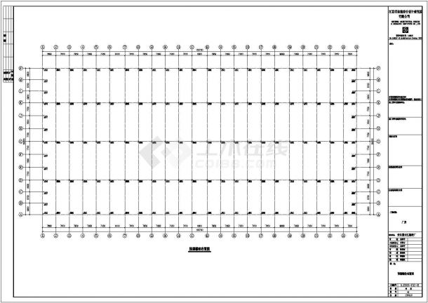 长江精密厂钢结构设计图CAD图纸-图一
