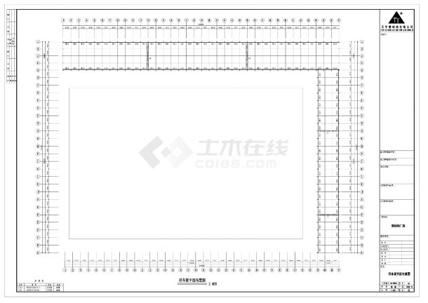 西安公司钢结构工程布置CAD规划详图-图一