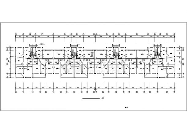 某现代化小区6层砖混结构民居楼电气设计CAD图纸（底层为车库）-图二