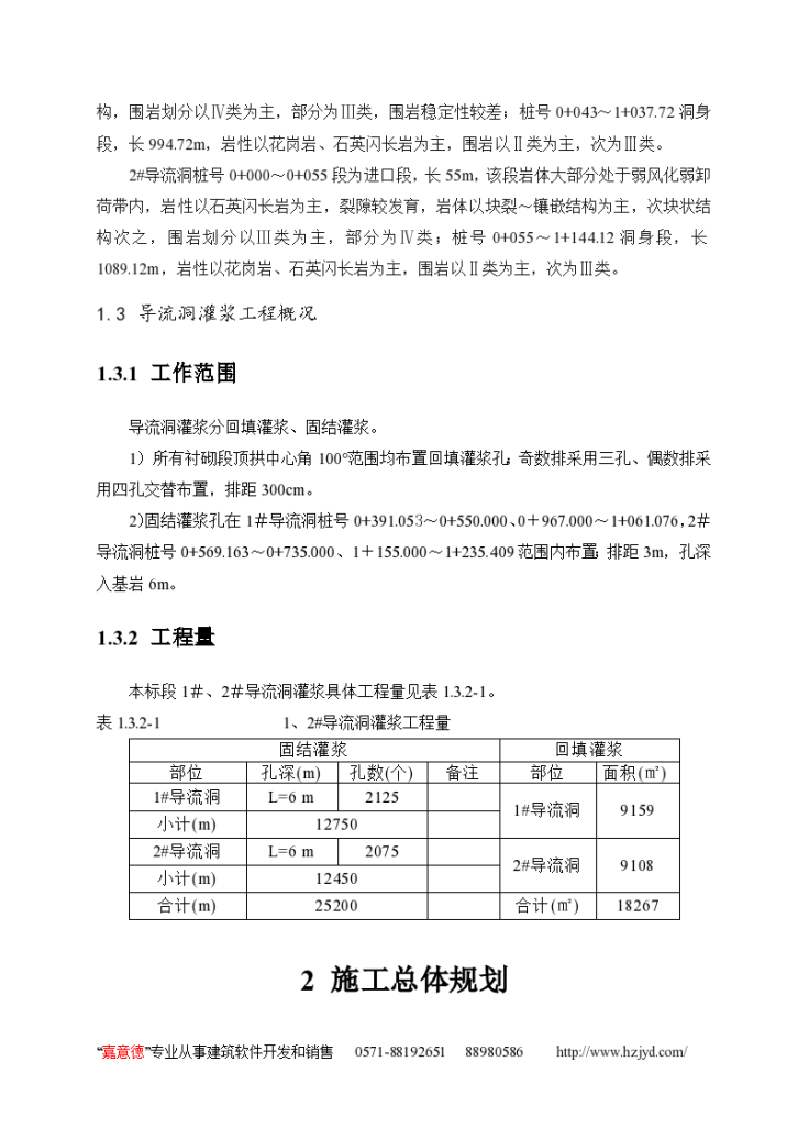 某个水电站导流洞灌浆施工组织设计-图二