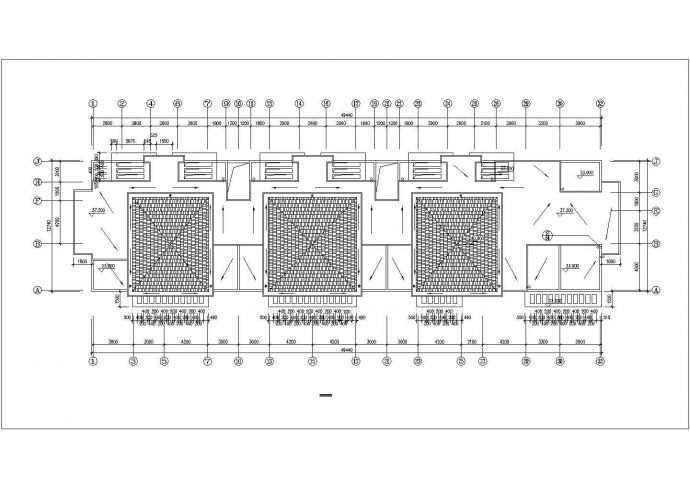 12层框架结构商住楼建筑设计CAD图纸（1-2层商用/含阁楼层）_图1