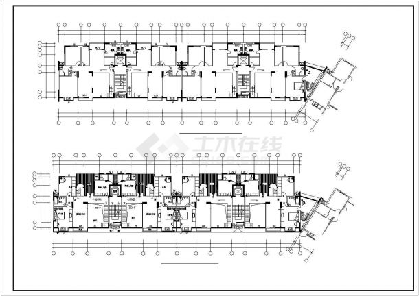 广安市某小区1.1万平米18层框架结构住宅楼建筑设计CAD图纸-图一