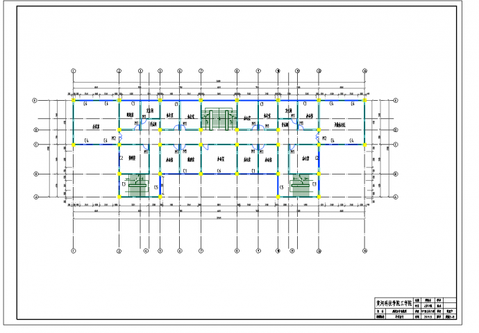某地多层4465.00平米框架行政办公楼毕业设计（含计算书，建筑结构图纸）_图1