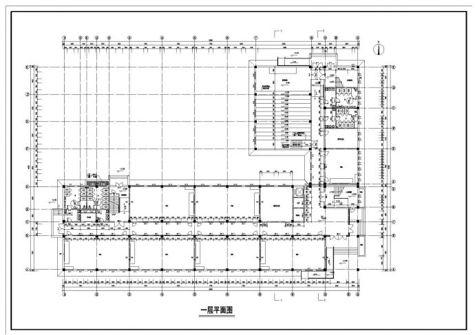 某高级中学五层教学楼建筑设计方案cad图纸_图1