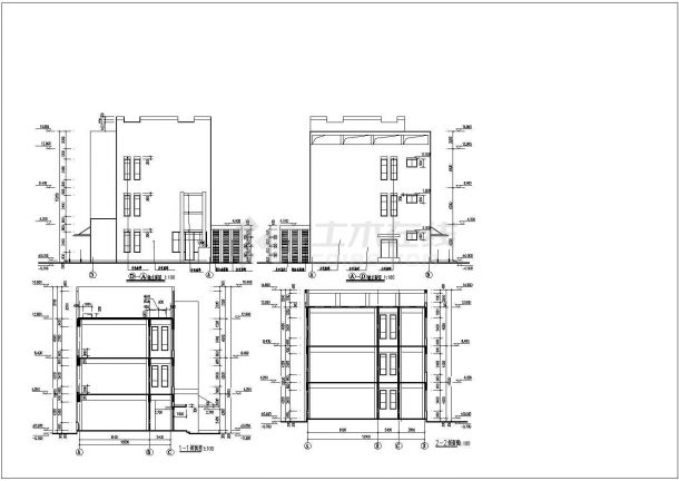 广州市中学音乐教学楼建筑方案设计图-图二