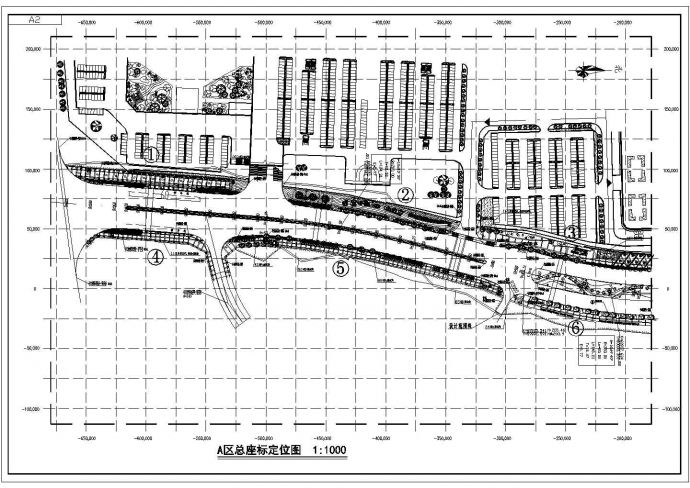 苏州某郊区景观大道0A区完整施工设计图_图1